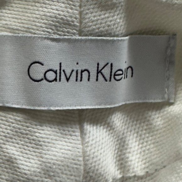 Calvin Klein Womens White Short Shorts Size 10 Cotton Blend Beach Vacation - Picture 5 of 11